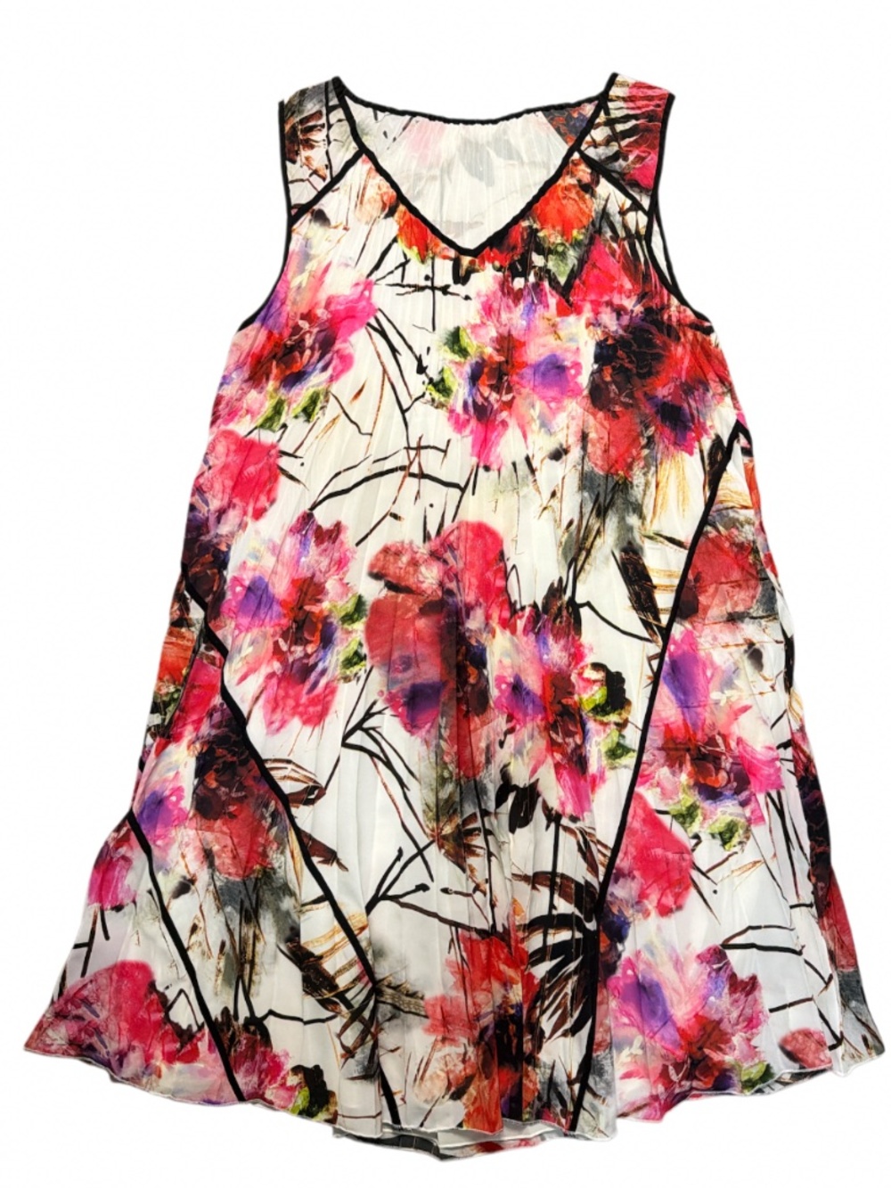 Elegant floral dress L-XL